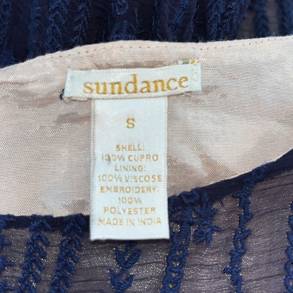 Sundance Emma Graceful Navy Lace dress | size Small - Picture 6 of 7
